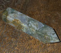 Double-Terminated Moss Agate Wand – Grounding & Heart Healing Crystal | | Wiccan Center