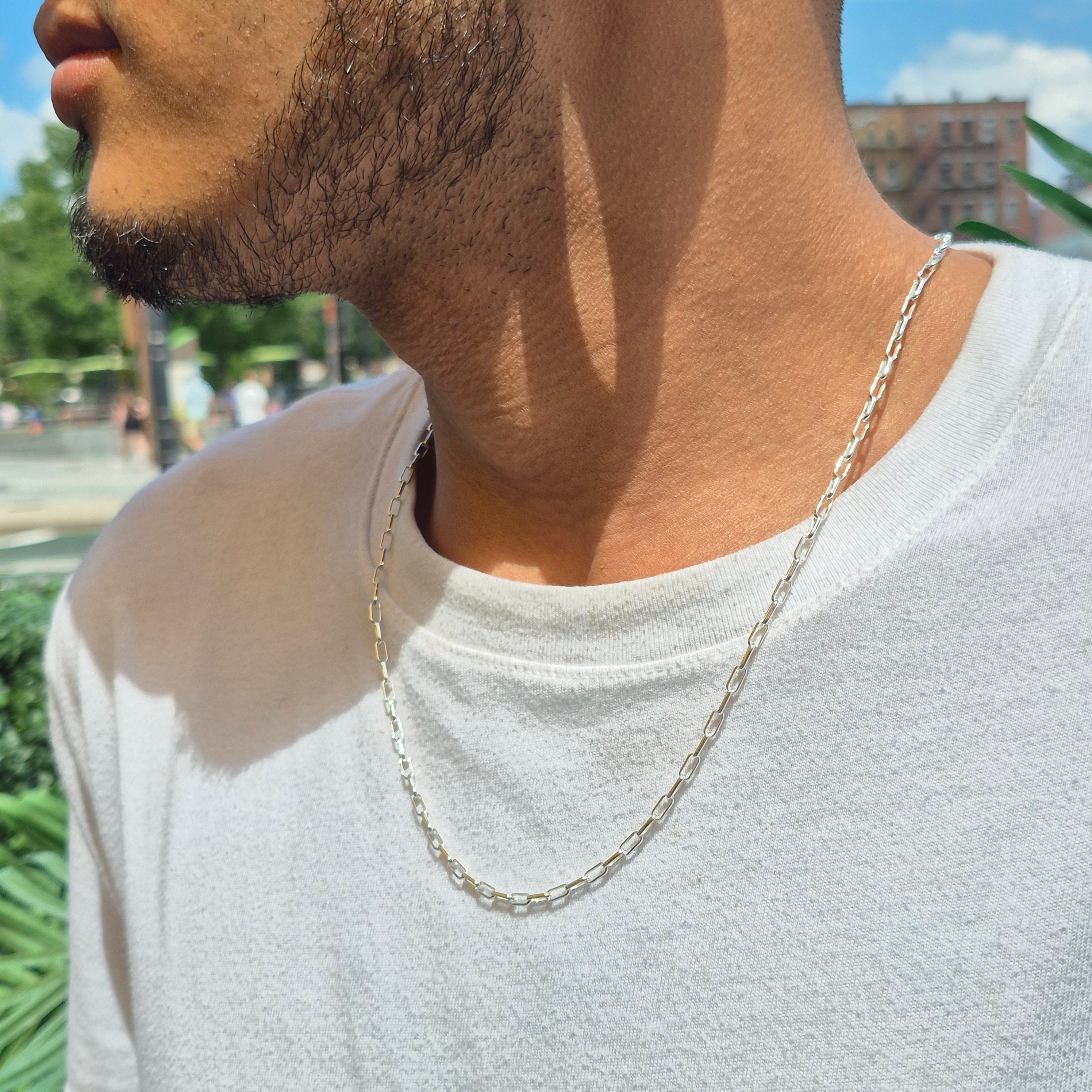 Paperclip Chain Necklace and Bracelet