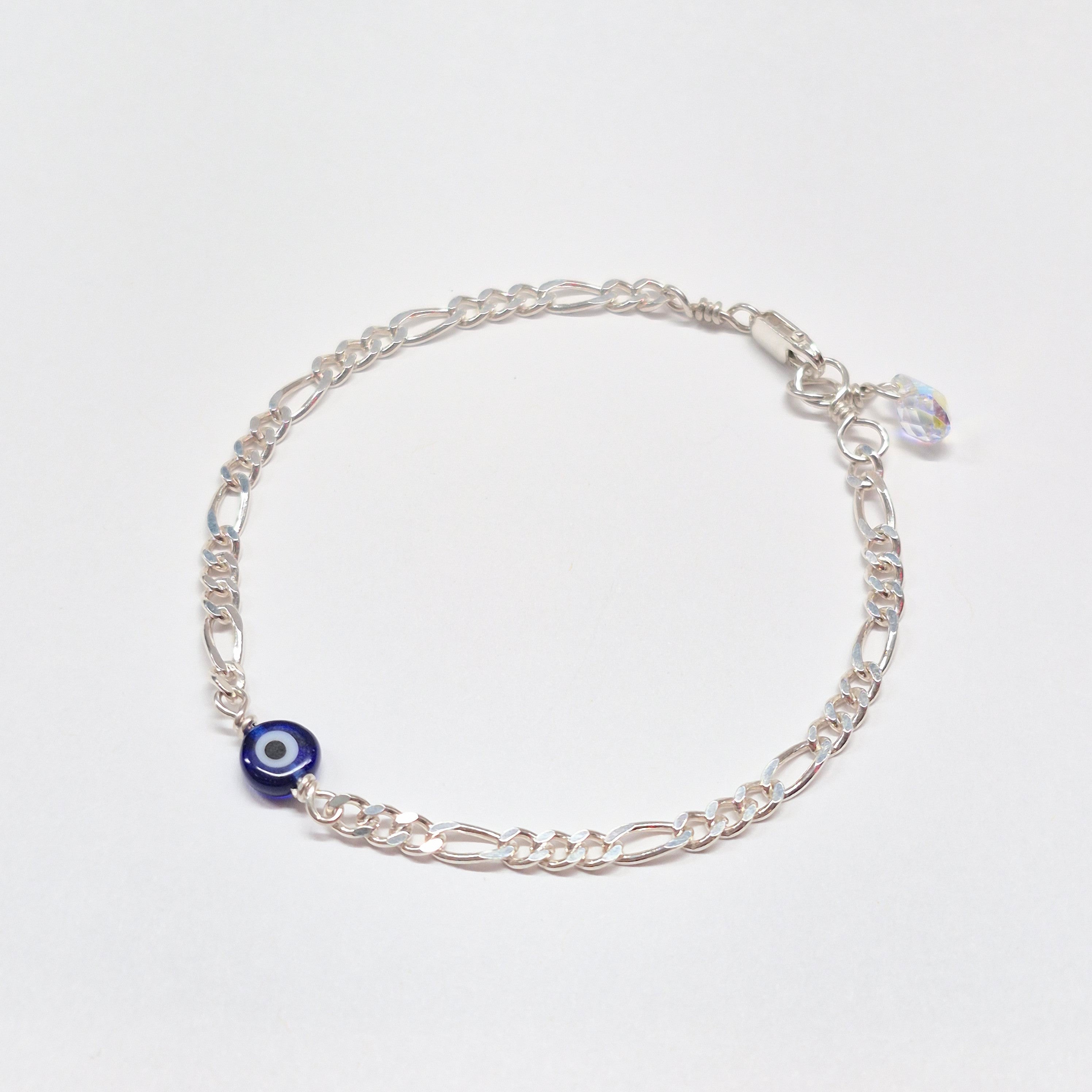 Evil Eye Bracelet w Swarovski Clasp