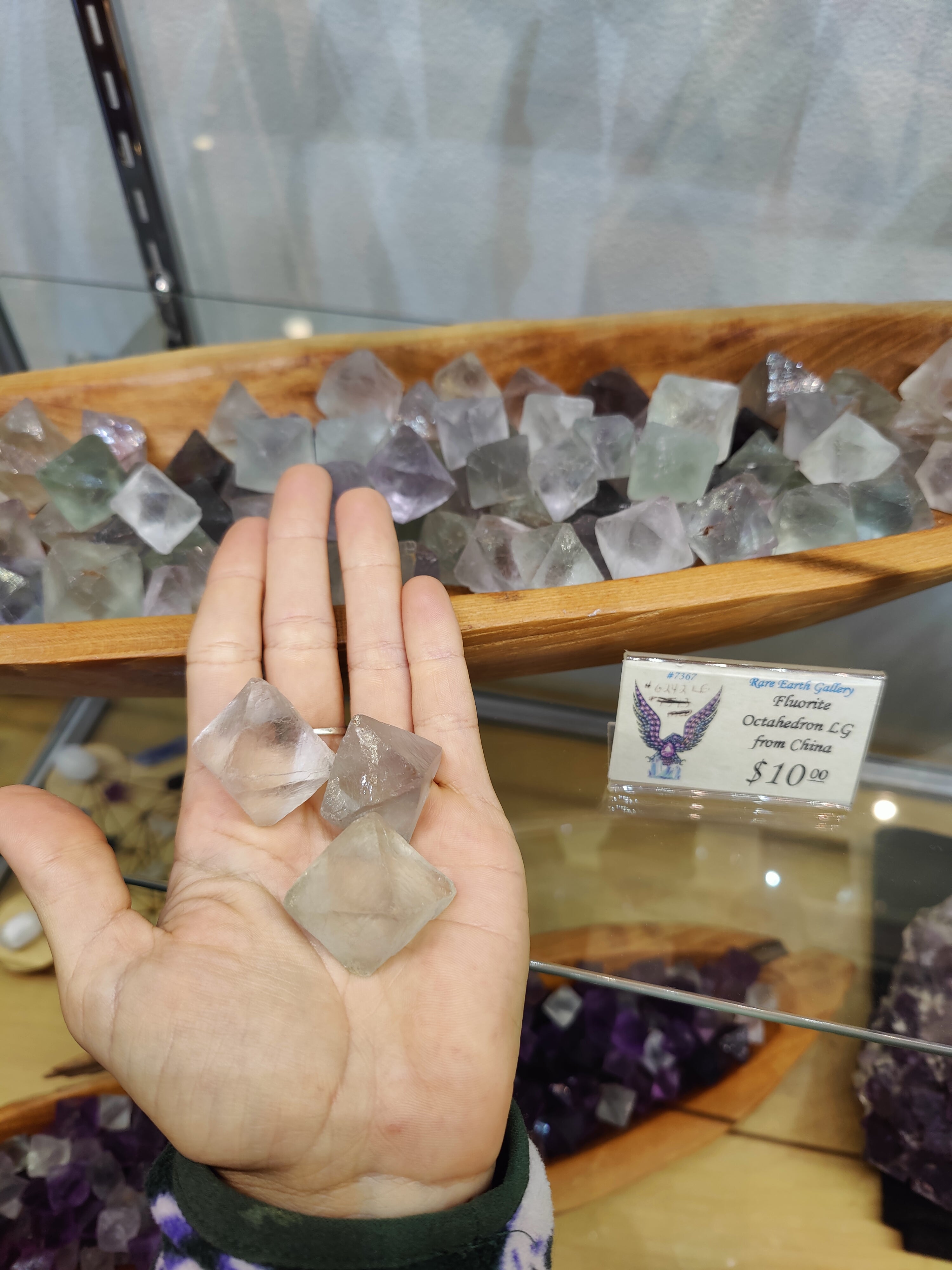 Fluorite Octahedron (L) | Minerals | Wiccan Center