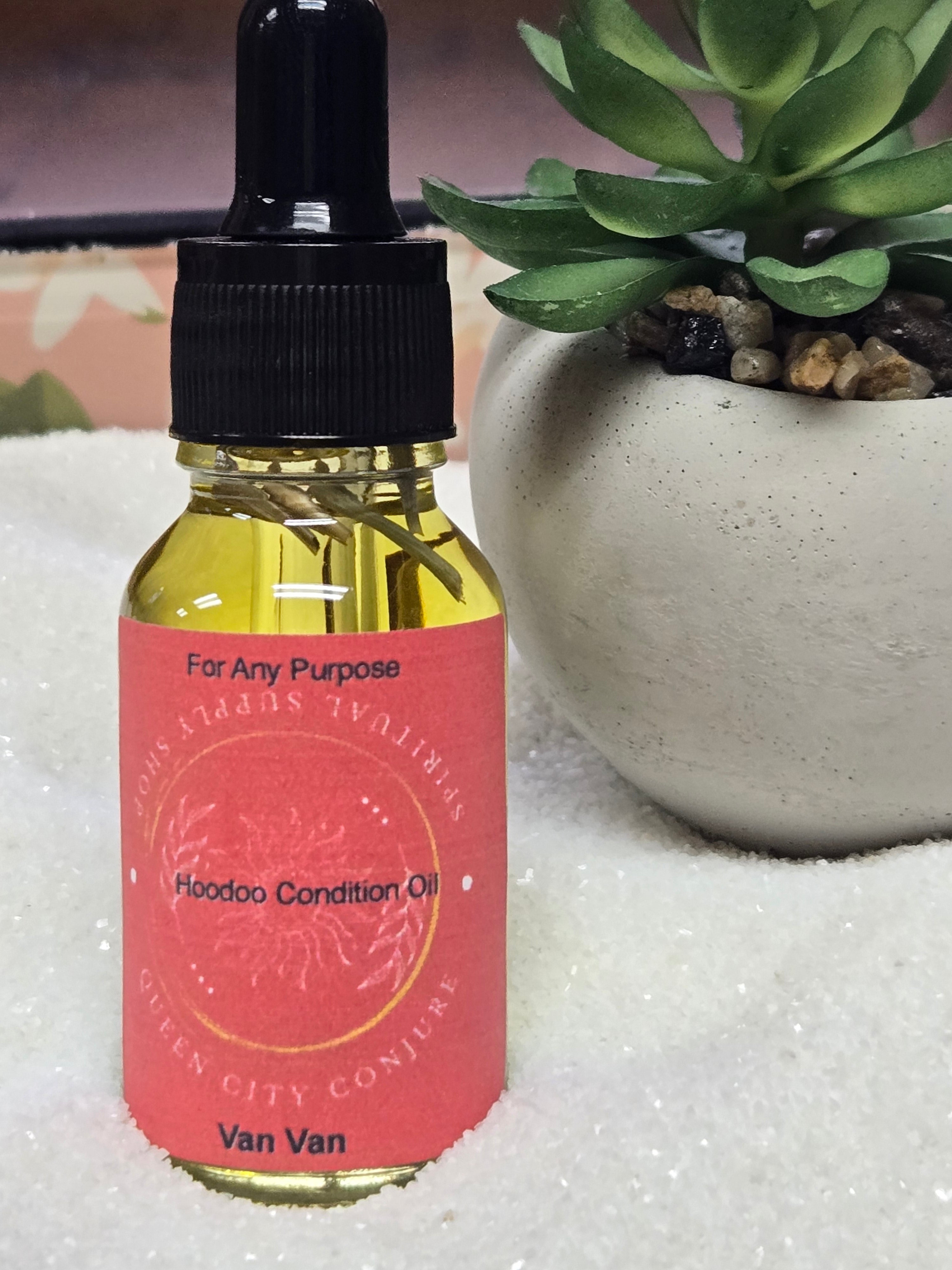 Van Van Oil - Cleansing & Road Opening Hoodoo Conjure Oil | Spiritual Oil | Wiccan Center