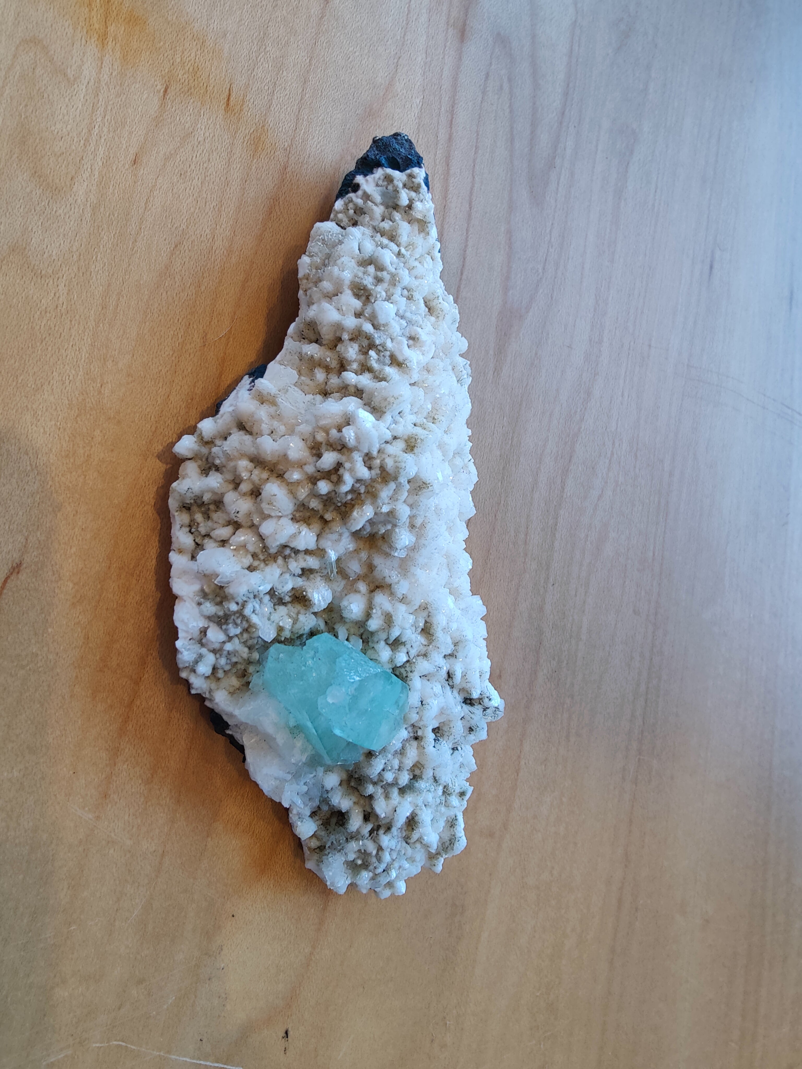 Green Apophyllite with Mordenite | Minerals | Wiccan Center