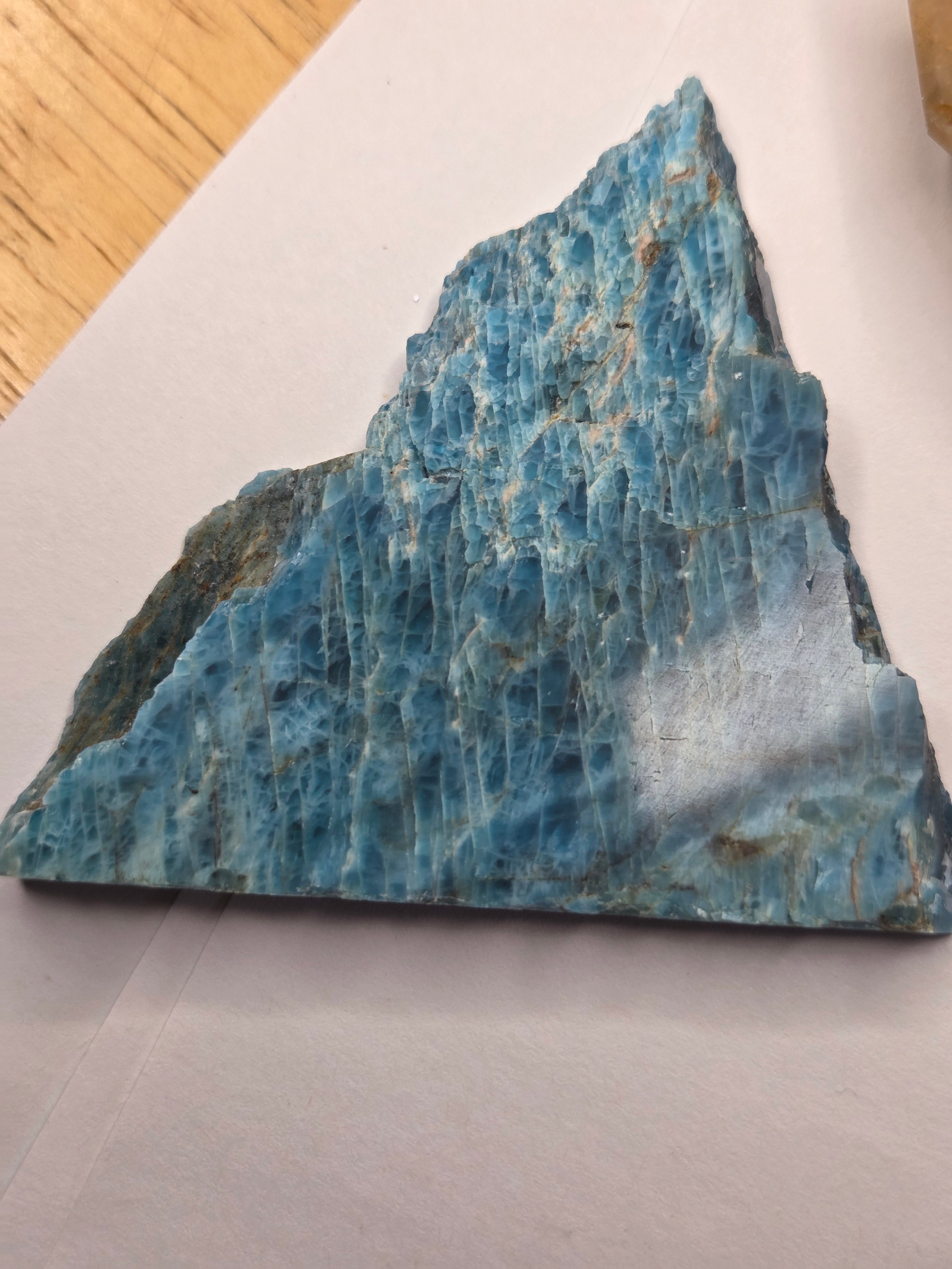Blue Apatite Crystal Slice | | Wiccan Center
