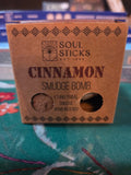 Cinnamon Smudge Bombs with Burner – 5 Pack | Easy Cleansing & Aromatic Ritual Set | | Wiccan Center