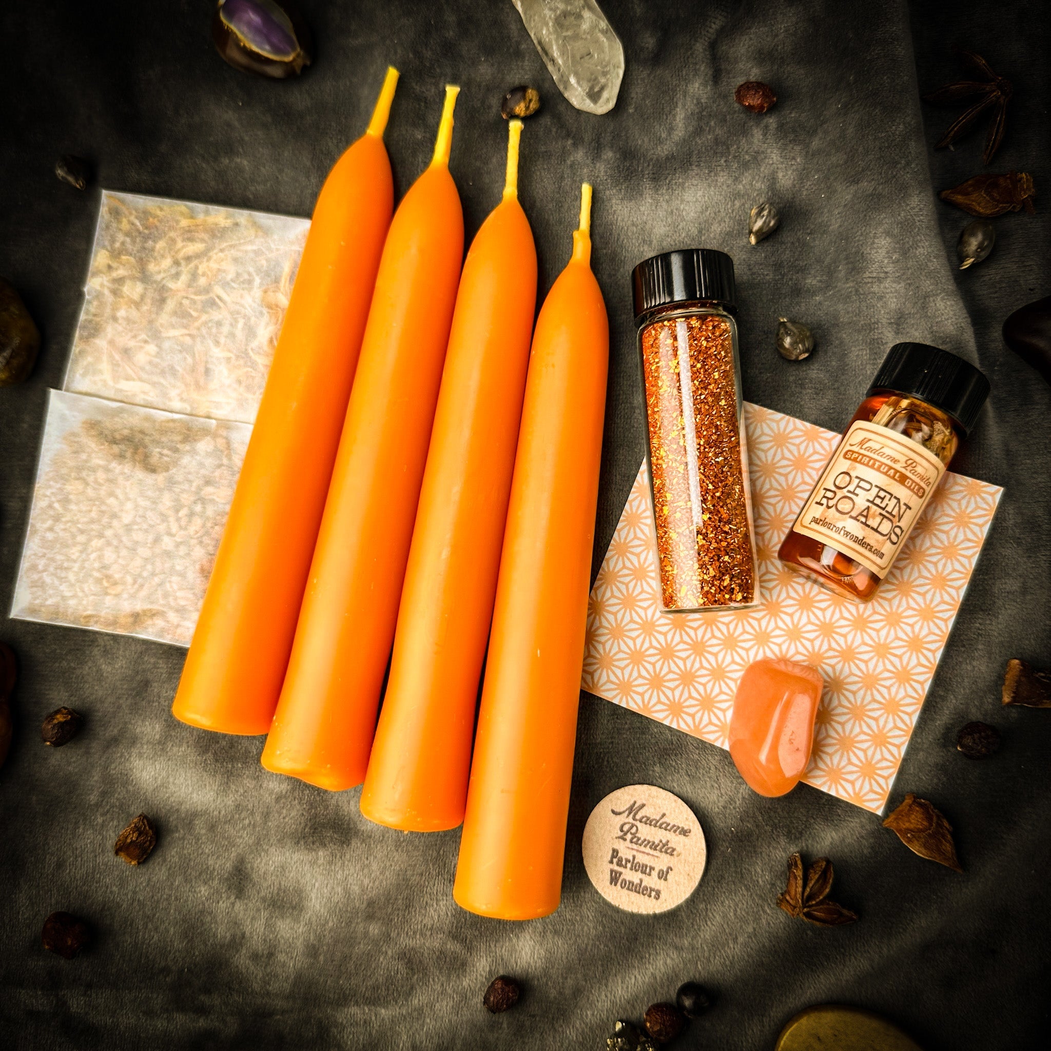Road Opener Candle Spell Booster Pack - Add Opportunity to Any Candle Spell Kit | Candle Spell Booster Pack | Wiccan Center