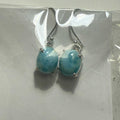 Larimar Oval Drop Earrings in Sterling Silver | Earrings | Wiccan Center