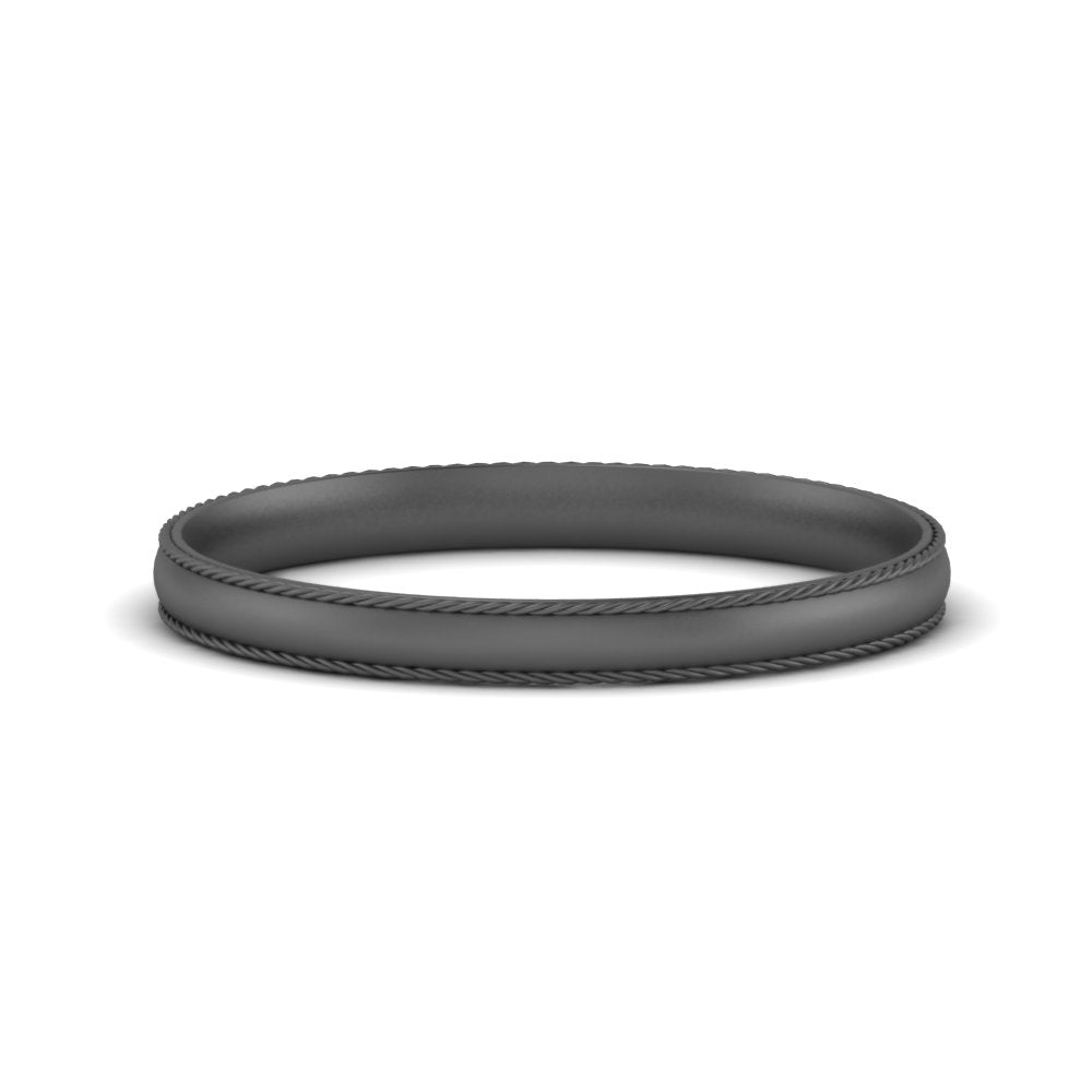 Rope Design Comfort Fit Mens Band