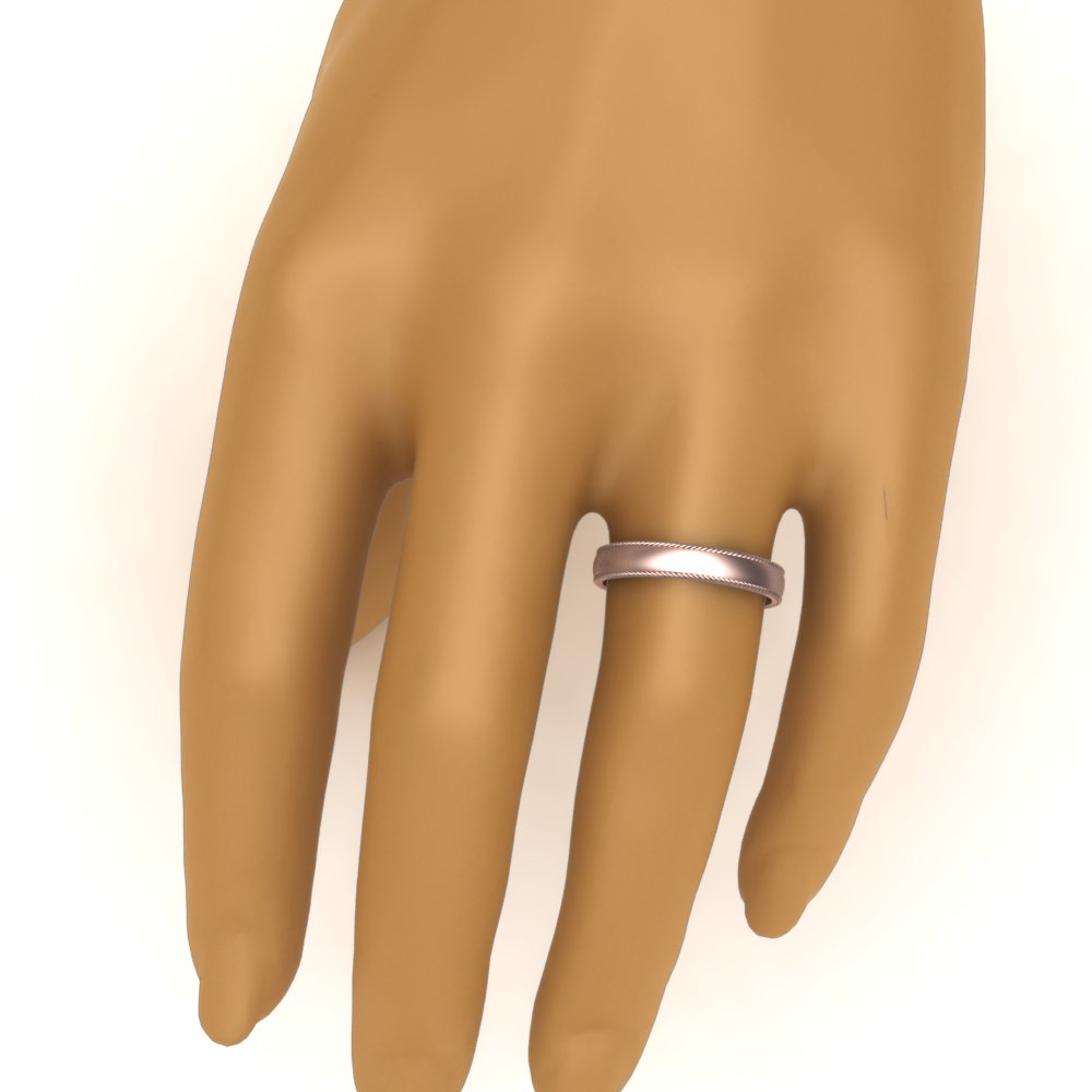 Rope Design Comfort Fit Mens Band