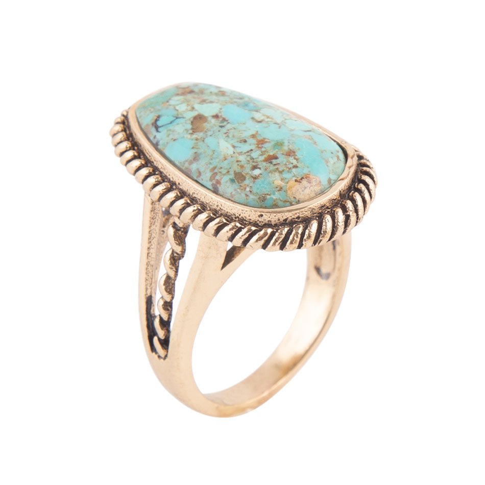 Roped Turquoise Ring | Rings | Wiccan Center