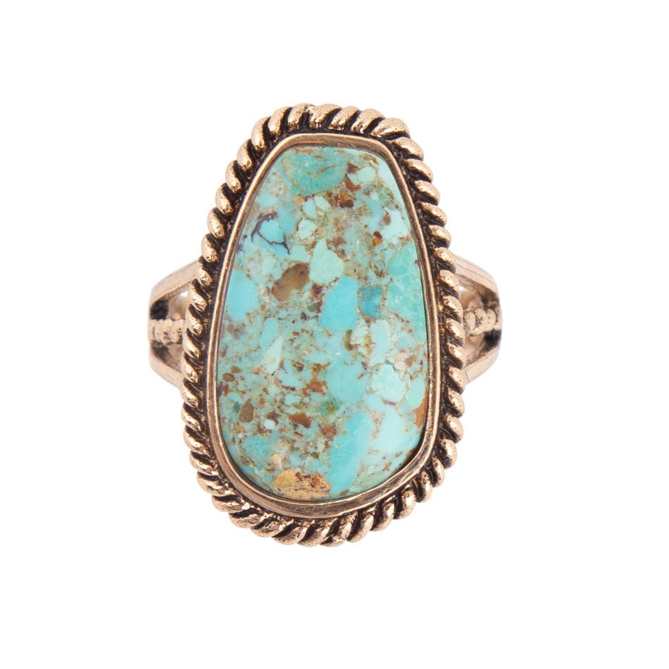 Roped Turquoise Ring | Rings | Wiccan Center