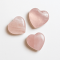 Rose Quartz Mini Hearts – Soft Pink Crystal (Per LB)