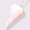 Rose Quartz Pendulum 6 sided point 1.5" | Pendulums | Wiccan Center