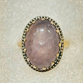 Rose Quartz Ring Size 8 - “Throned” | Rings | Wiccan Center