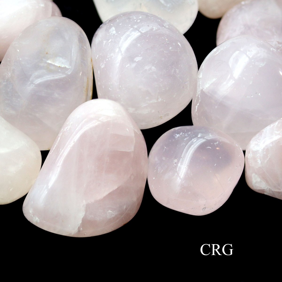Rose Quartz Tumbled Gemstones from Brazil - 20-60 mm - 1 LB. LOT | Rose Quartz | Wiccan Center
