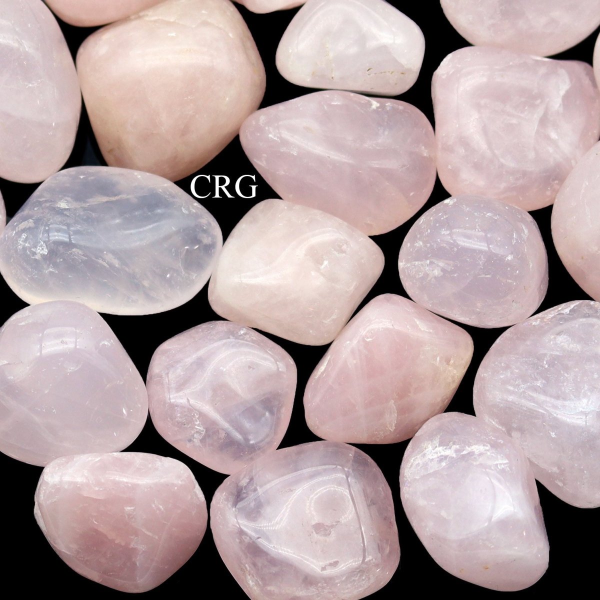 Rose Quartz Tumbled Gemstones from Brazil - 20-60 mm - 1 LB. LOT | Rose Quartz | Wiccan Center