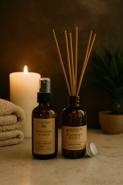 Rosemary + Sage - REED DIFFUSER, Herbal Aromatherapy Home Fragrance -- by Moon Water Apothecary! | | Wiccan Center