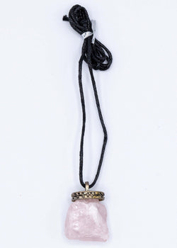Rose Quartz Crystal Necklace | necklace | Wiccan Center