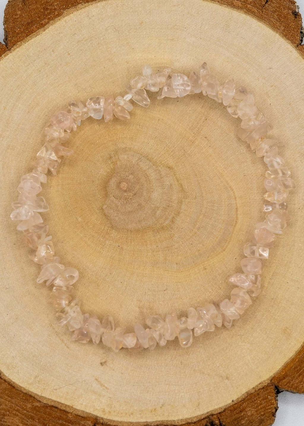 Rose Quartz Chip Stretch Bracelet | bracelets | Wiccan Center