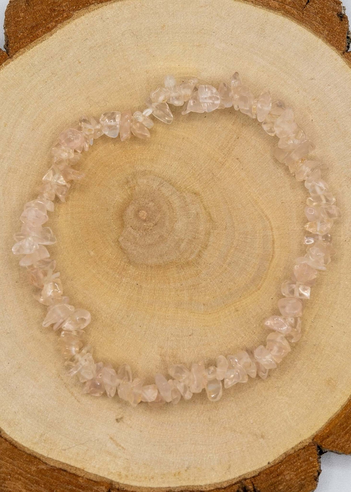 Rose Quartz Chip Stretch Bracelet | bracelets | Wiccan Center
