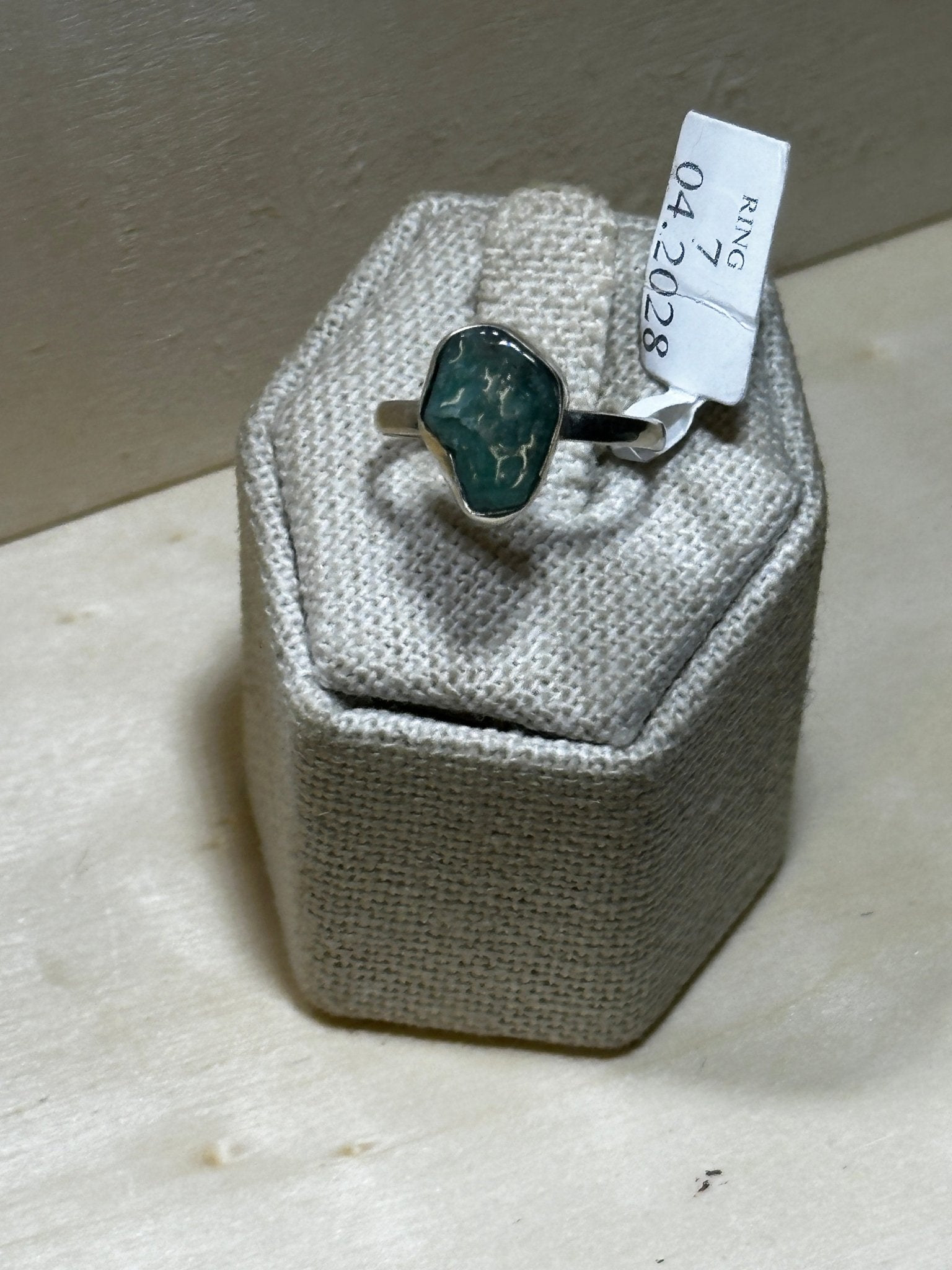 Rough Emerald Ring Size 7 (04.2028) | Rings | Wiccan Center