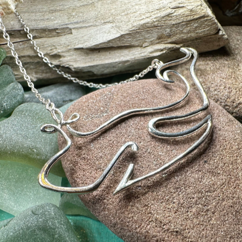 Whale Line Necklace | Necklet | Wiccan Center