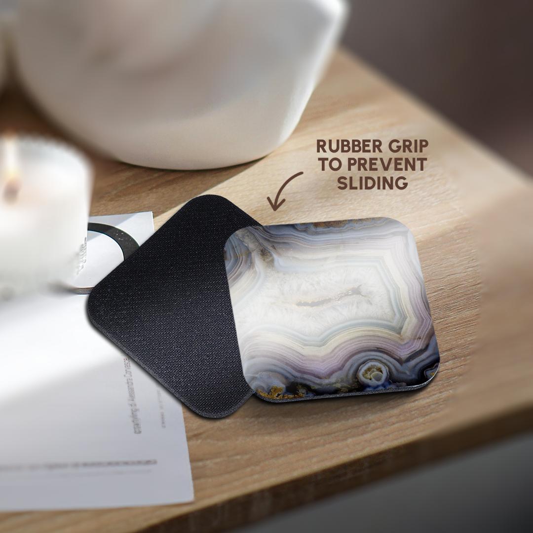 3dRose Danita Delimont - Abstract - Banded Agate, abstract pattern - Coasters (cst_231722)