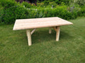 Rustic Outdoor Wooden Patio Table | | Wiccan Center