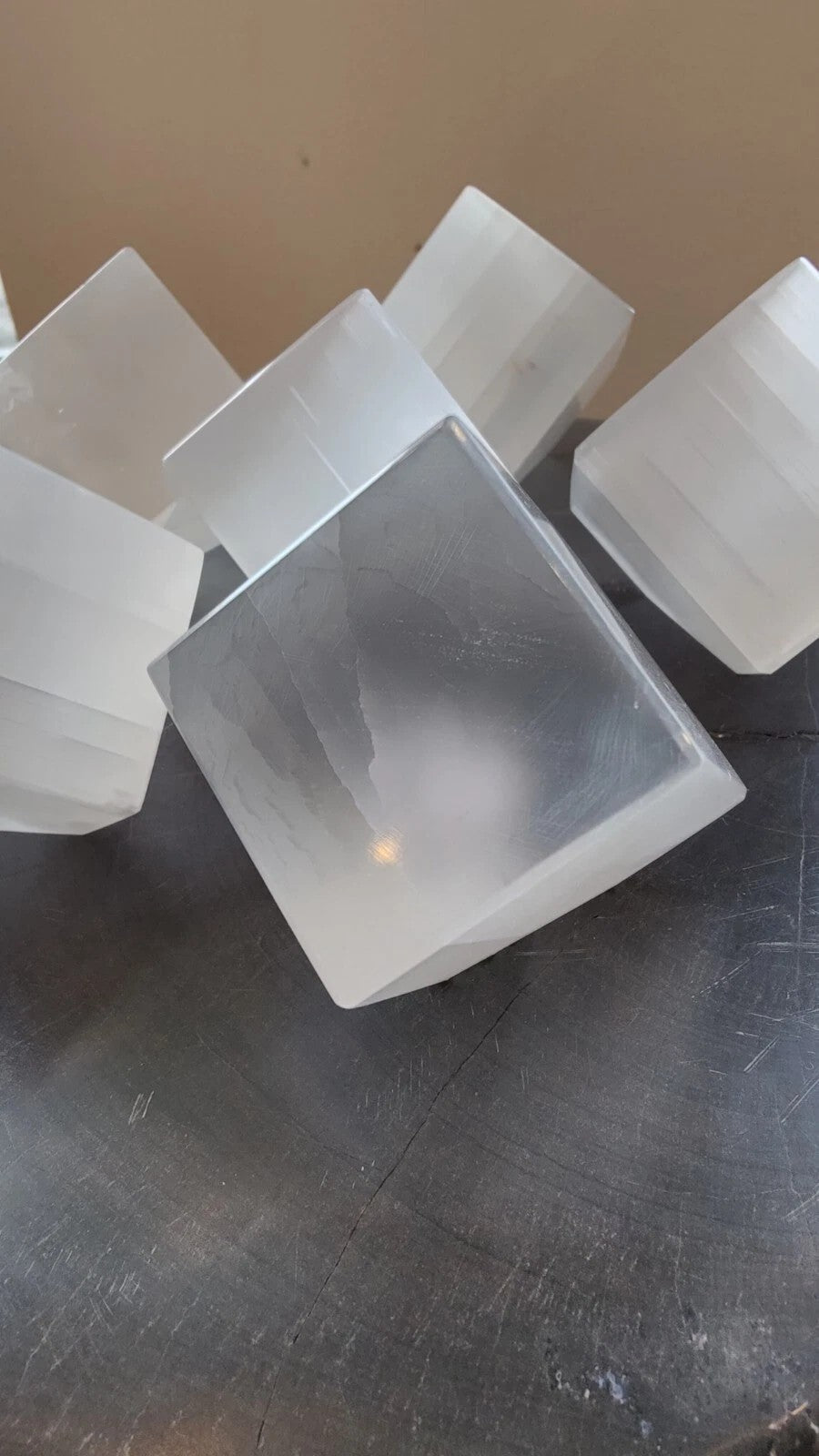 Selenite Standing Cube 5cm | Lapidary | Wiccan Center