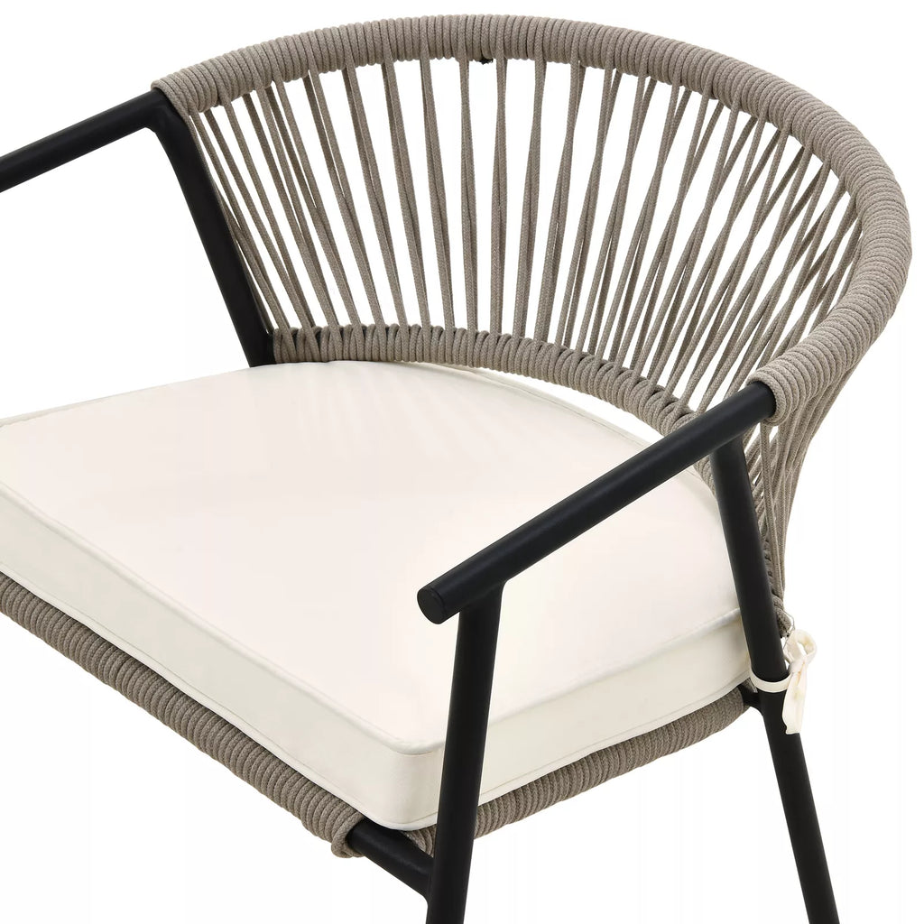 Outdoor Cushioned Rope Patio Chair (Set of 4) | | Wiccan Center