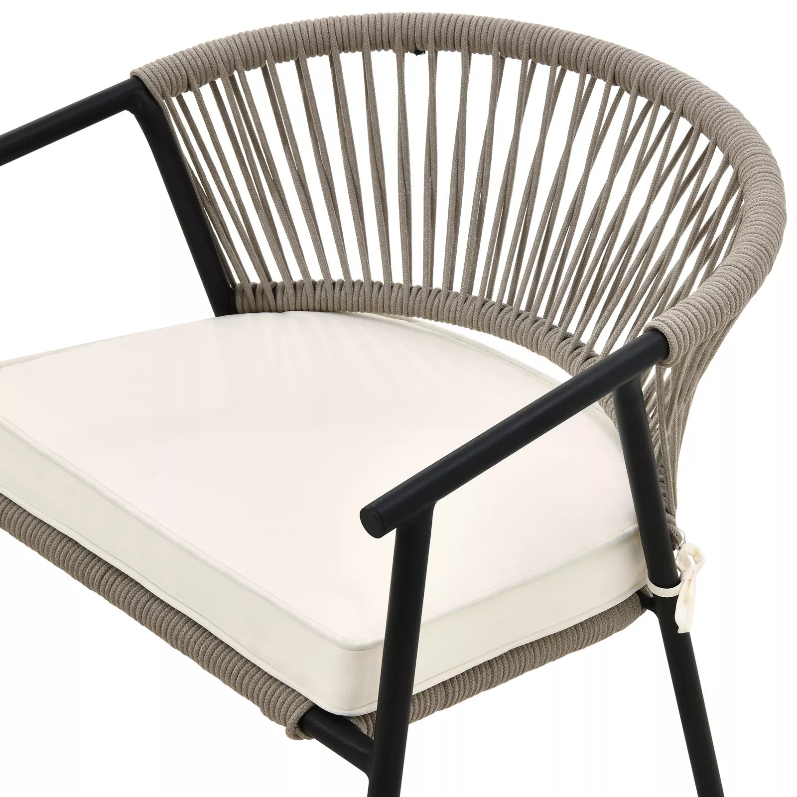 Outdoor Cushioned Rope Patio Chair (Set of 4) | | Wiccan Center