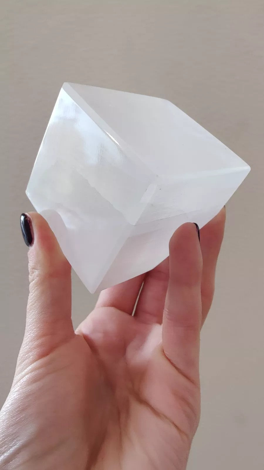 Selenite Standing Cube 5cm | Lapidary | Wiccan Center