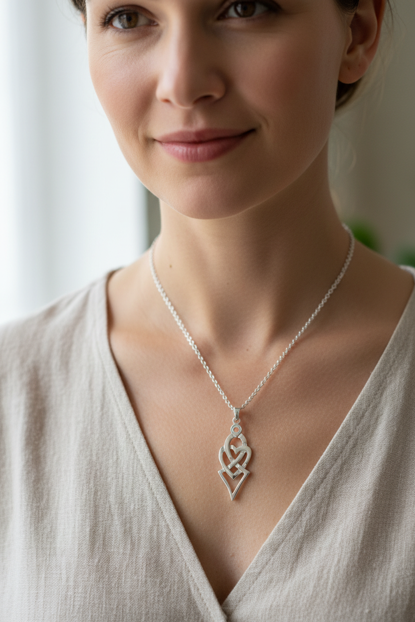 Fior Celtic Love Knot Necklace - Handmade in Scotland | Pendant | Wiccan Center