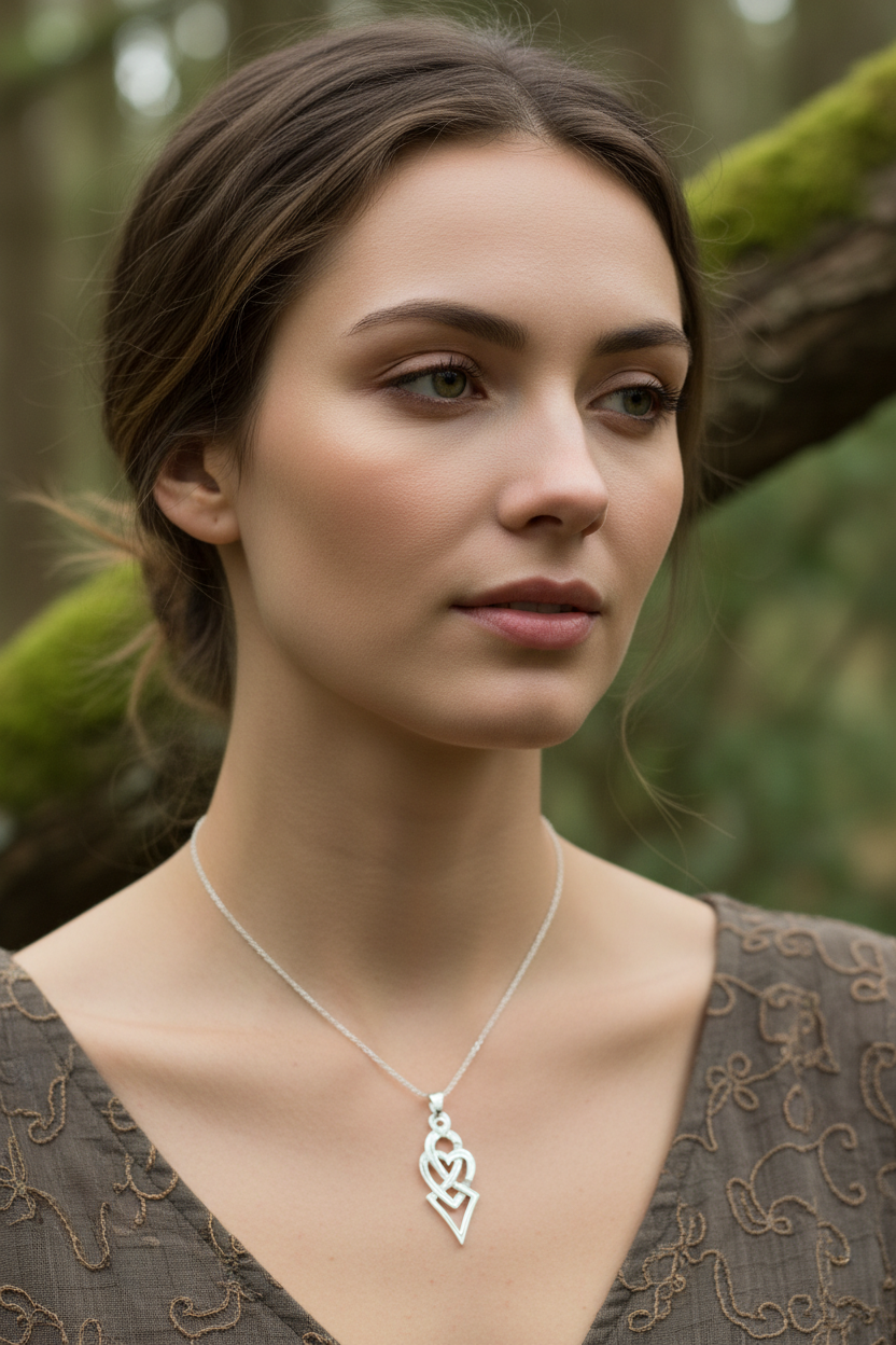 Fior Celtic Love Knot Necklace - Handmade in Scotland | Pendant | Wiccan Center