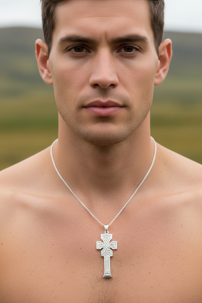 Mura Scottish Celtic Cross Necklace - Handmade in Scotland | Pendant | Wiccan Center