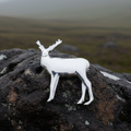 Sterling Silver Highland Stag Brooch - Handmade in Scotland | Brooch | Wiccan Center