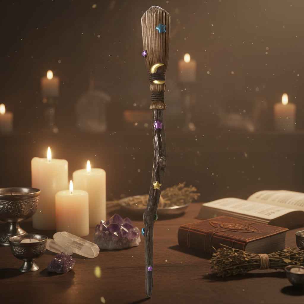Witches Broom Mystical Wand - Enchant Your Space with Magic | | Wiccan Center