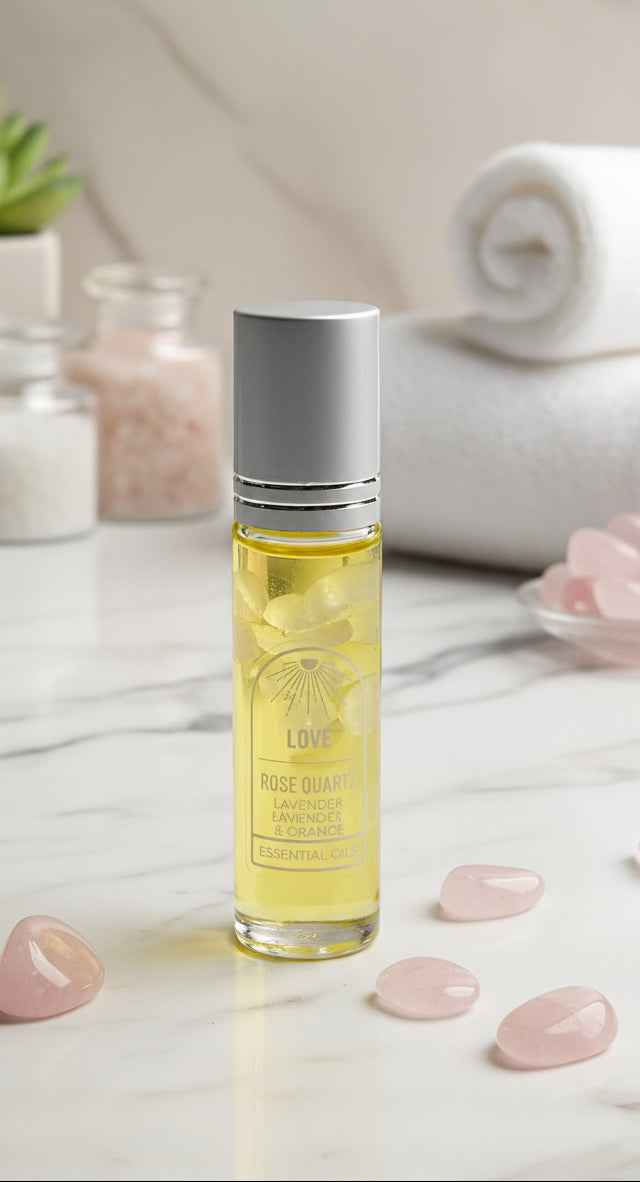 Love Energy Stone Roll On Body Oil for Harmony and Balance | | Wiccan Center