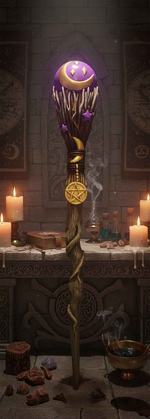 Broom Magic Wand for Enchanting Cleaning and Witchy Fun | | Wiccan Center