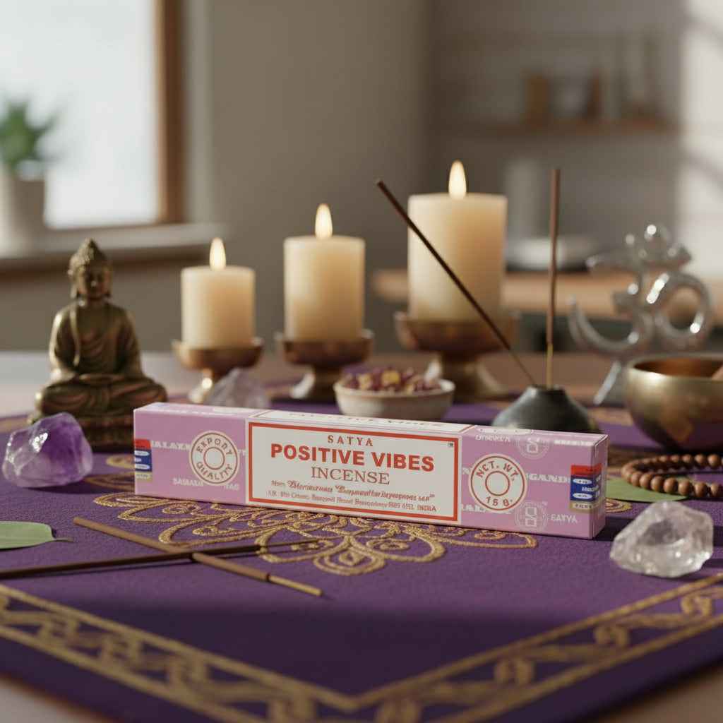 Positive Vibes Satya Incense for Uplifting Aromatherapy and Serene Spaces | | Wiccan Center
