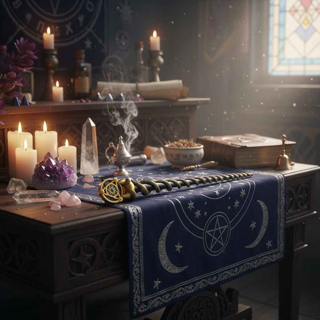 14 Inch Mystical Wand - Alchemy Inspired Magic Wand | | Wiccan Center