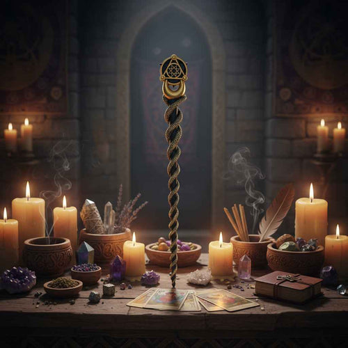 14 Inch Mystical Wand - Alchemy Inspired Magic Wand | | Wiccan Center