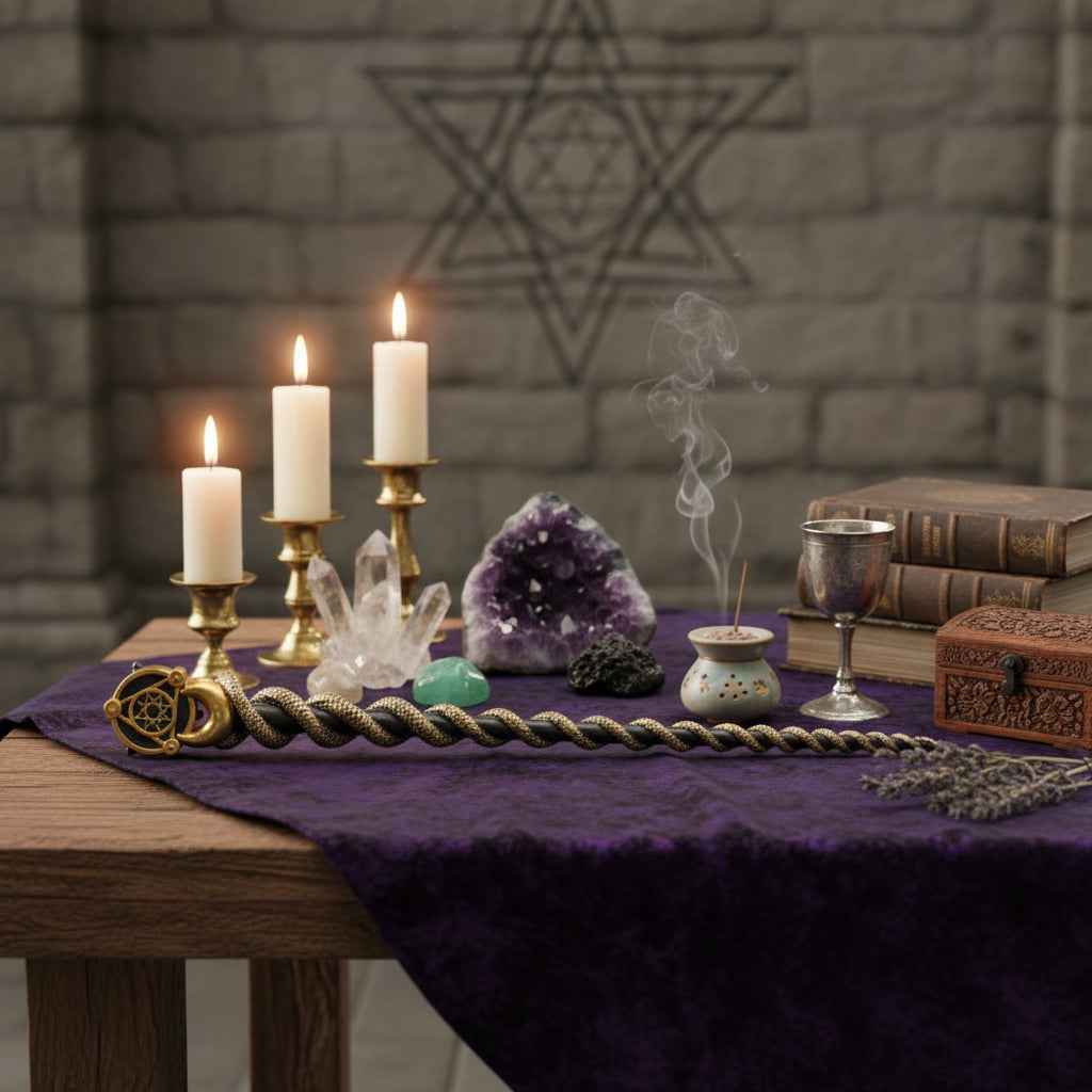 14 Inch Mystical Wand - Alchemy Inspired Magic Wand | | Wiccan Center