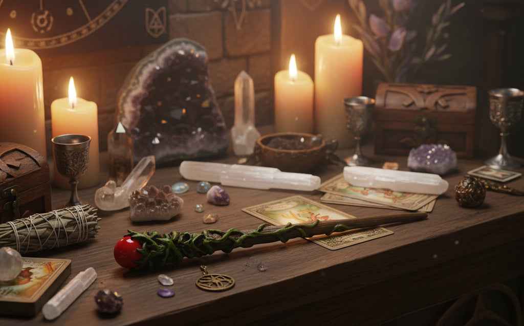 Greenman Magic Wand - Enchant Your Space with Nature's Energy | | Wiccan Center