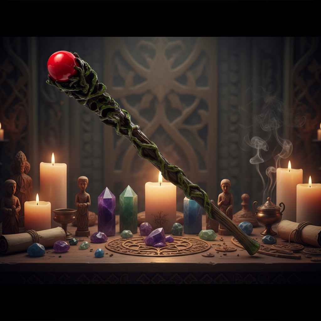 Greenman Magic Wand - Enchant Your Space with Nature's Energy | | Wiccan Center