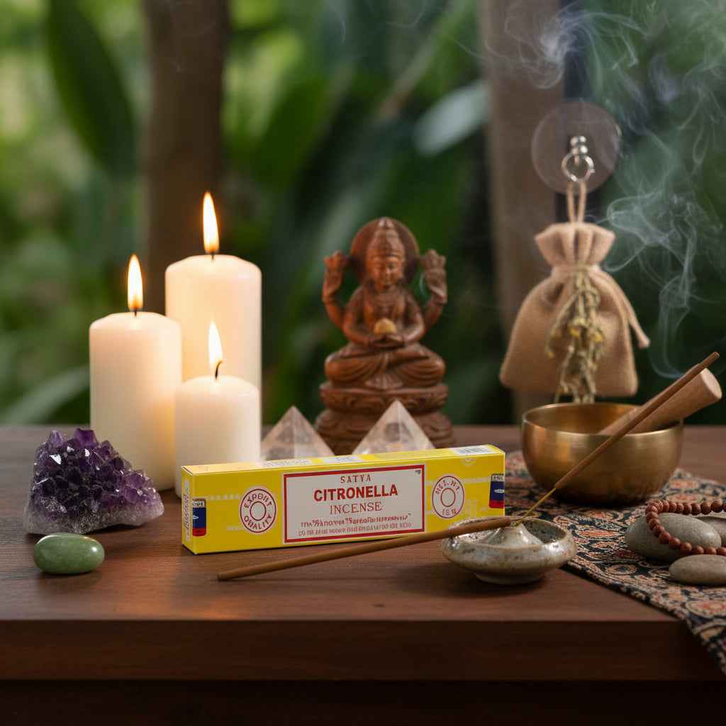 Satya Citronella Incense Sticks for Relaxation and Bug Repellent | | Wiccan Center