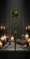Magic Wand With Pentagram for Energy Work and Rituals | | Wiccan Center