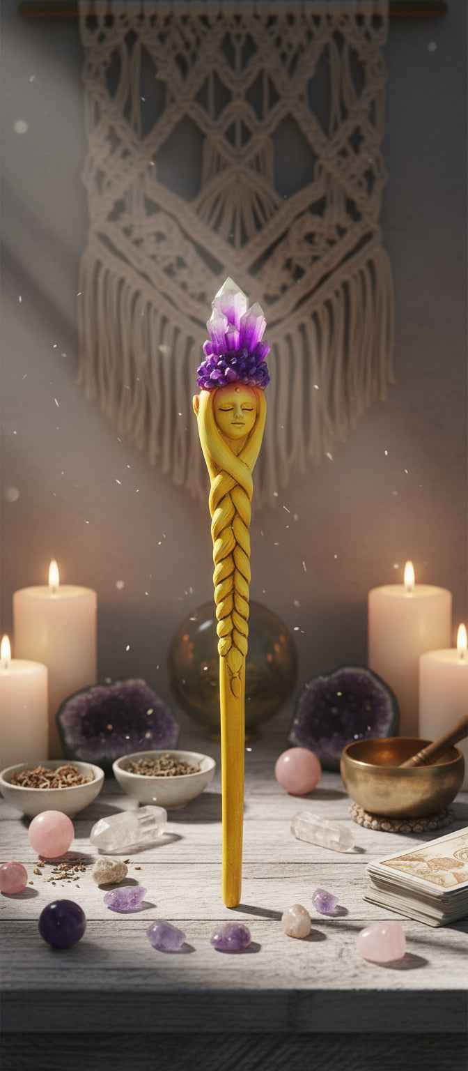 Blond Elf Wand for Enchanting Adventures and Magical Moments | | Wiccan Center