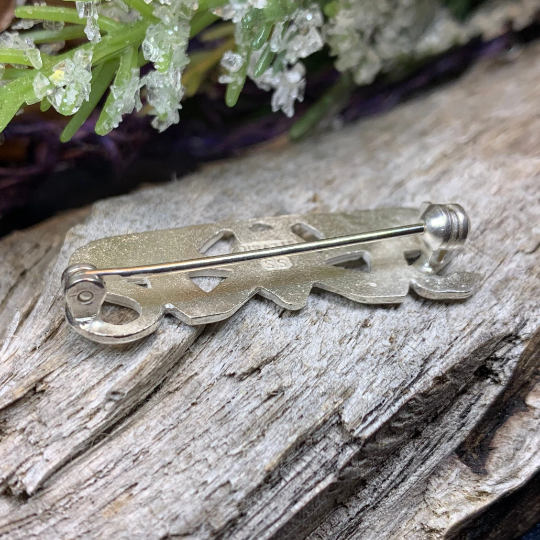 Sterling Silver Three Nornes Swan Brooch - Handmade in Scotland | Brooch | Wiccan Center