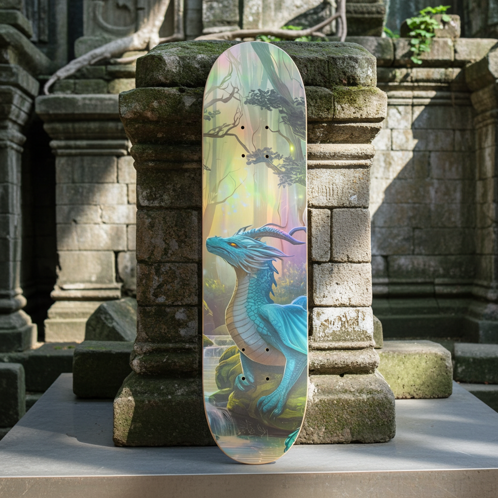 Dragon Wonder Custom Skateboard – Fantasy Dragon Art Deck | Skateboard | Wiccan Center