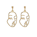 Picasso Face Earrings